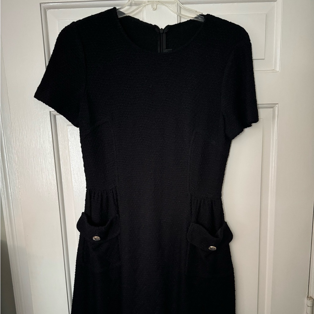 St. John little black dress.